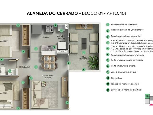 Apartamento para Venda em Cuiabá - 5